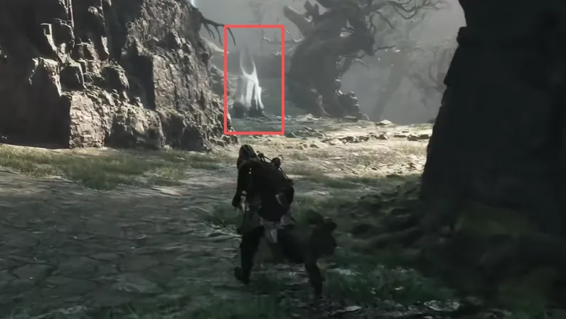 The One Legged Wolf Beacon and tavern road in Mortal Shell II