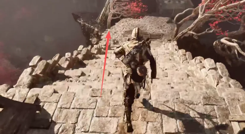 The monastery beacon route in the Ruins of Mammon