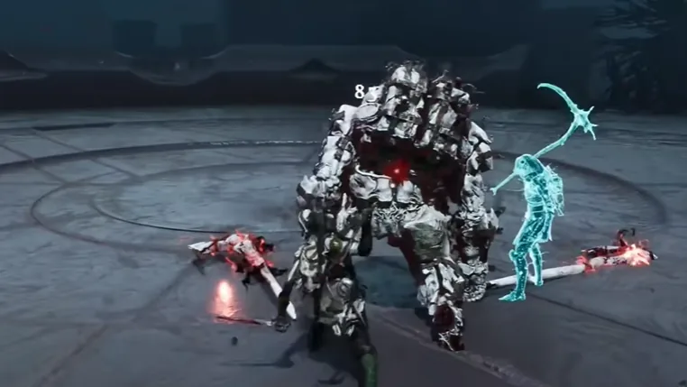 The audience bridge of the endgame region in Mortal Shell II