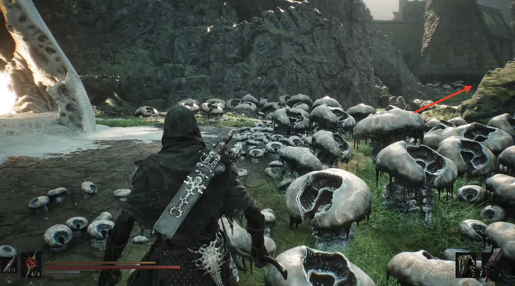 The village ruins of Nochte in Mortal Shell II