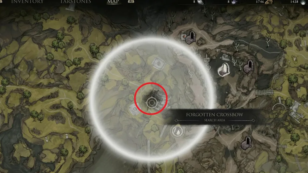 The Forgotten Crossbow on a table in Mortal Shell II